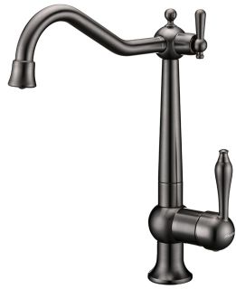 Смеситель для кухни Paulmark Retro Re213226-GM воронёная сталь